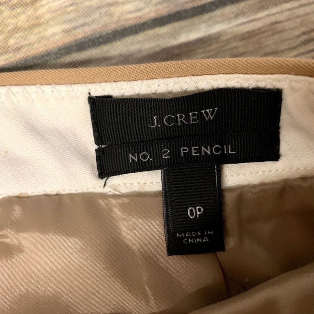 J CREW Tan Brown No. 2 Pencil Skirt - Picture 2 of 6